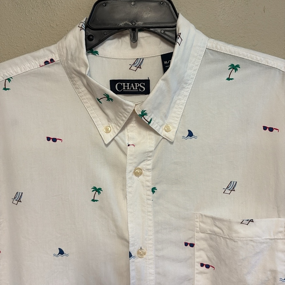 Chaps Hawaiian Summer FUN Button Down Shirt